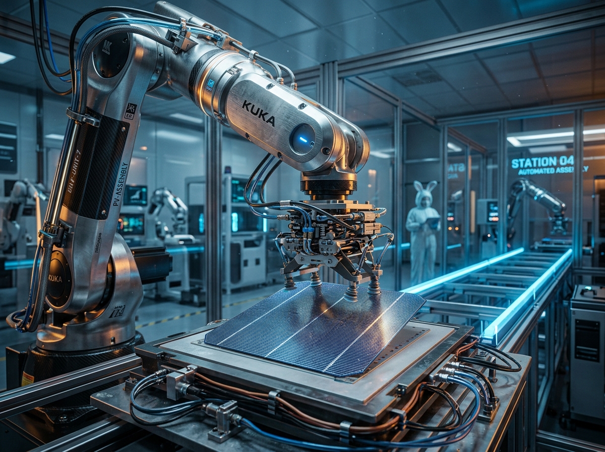 High-Tech Solar Cell Manufacturing Cleanroom